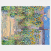 Claude Monet - Der Künstlergarten in Vetheuil Fleecedecke (Vorderseite (Horizontal))