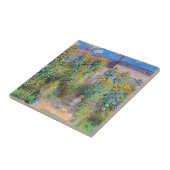 Claude Monet - Der Künstlergarten in Vetheuil Fliese (Seite)