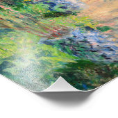 Claude Monet - Der Künstlergarten in Vetheuil Fotodruck (Ecke)