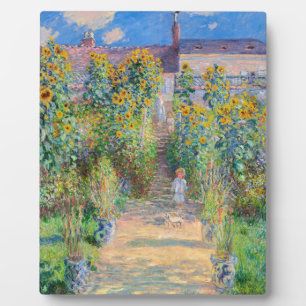 Claude Monet - Der Künstlergarten in Vetheuil Fotoplatte