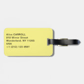 Claude Monet - Der Künstlergarten in Vetheuil Gepäckanhänger (Rückseite horizontal)