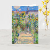 Claude Monet - Der Künstlergarten in Vetheuil Karte (Gelbe Blume)