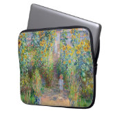Claude Monet - Der Künstlergarten in Vetheuil Laptopschutzhülle (Vorderseite Links)