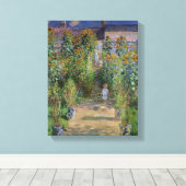 Claude Monet | Der Künstlergarten in Vetheuil Leinwanddruck (Insitu (Holzboden))