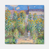 Claude Monet - Der Künstlergarten in Vetheuil Magnet (Vorne)