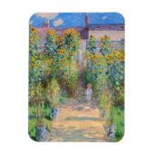 Claude Monet - Der Künstlergarten in Vetheuil Magnet (Vertikal)
