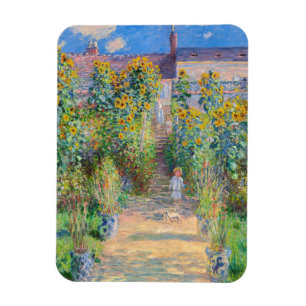 Claude Monet - Der Künstlergarten in Vetheuil Magnet