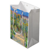 Claude Monet - Der Künstlergarten in Vetheuil Mittlere Geschenktüte (Vorderseite Schrägansicht)