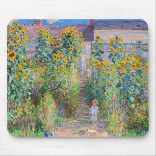 Claude Monet - Der Künstlergarten in Vetheuil Mousepad