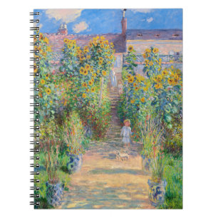 Claude Monet - Der Künstlergarten in Vetheuil Notizblock