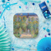 Claude Monet - Der Künstlergarten in Vetheuil Pappteller (Party)