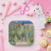 Claude Monet - Der Künstlergarten in Vetheuil Pappteller (Party)