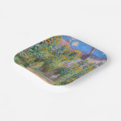 Claude Monet - Der Künstlergarten in Vetheuil Pappteller (Gewinkelt)