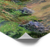 Claude Monet | Der Künstlergarten in Vetheuil Poster (Ecke)