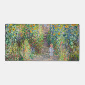 Claude Monet - Der Künstlergarten in Vetheuil Schreibtischunterlage (Vorderseite)