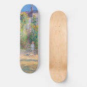 Claude Monet - Der Künstlergarten in Vetheuil Skateboard (Vorderseite)
