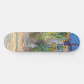 Claude Monet - Der Künstlergarten in Vetheuil Skateboard (Horizontal)