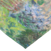 Claude Monet - Der Künstlergarten in Vetheuil Tischdecke (Schrägansicht)