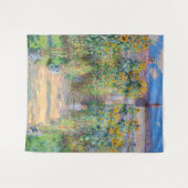 Claude Monet - Der Künstlergarten in Vetheuil Wandteppich (Vorderseite (Horizontal))