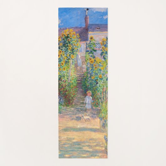 Claude Monet - Der Künstlergarten in Vetheuil Yogamatte (Vorderseite)