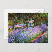 Claude Monet Der Künstlergarten von Giverny Postkarte (Vorne/Hinten)