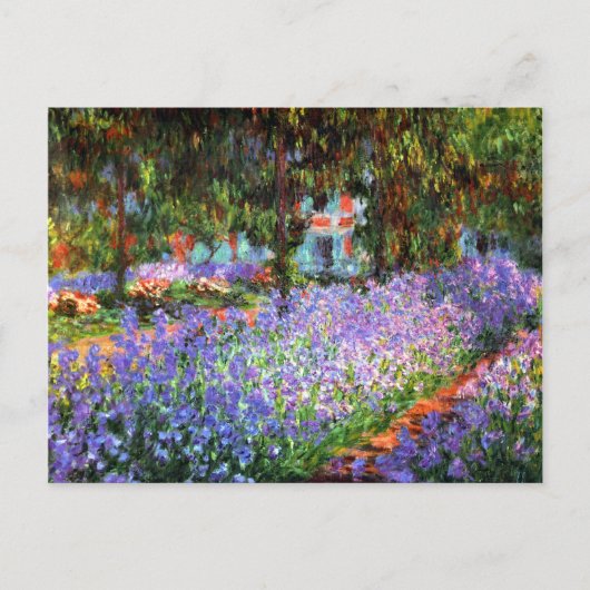 Claude Monet Der Künstlergarten von Giverny Postkarte (Vorderseite)