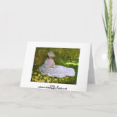 Claude Monet: Der Leser Karte (Rückseite)