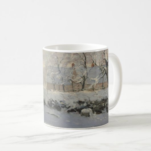 Claude Monet - Der Magpie Kaffeetasse (VorderseiteRechts)