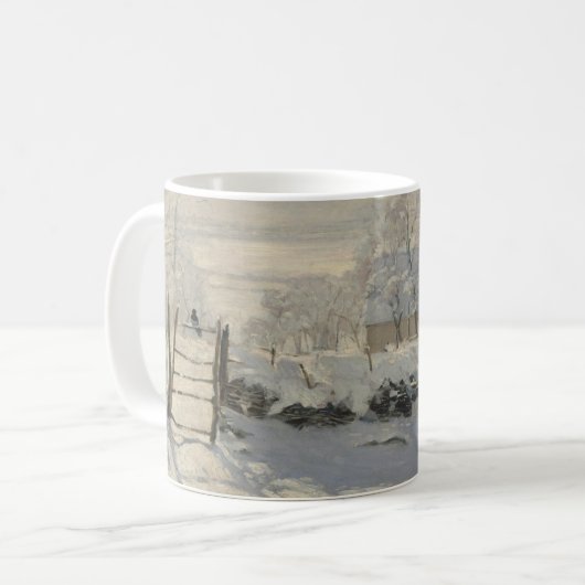 Claude Monet - Der Magpie Kaffeetasse (Vorderseite Links)