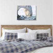 Claude Monet | Der Manneporte Etretat Leinwanddruck (Insitu (Schlafzimmer))