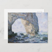 Claude Monet | Der Manneporte Etretat Postkarte (Vorne/Hinten)