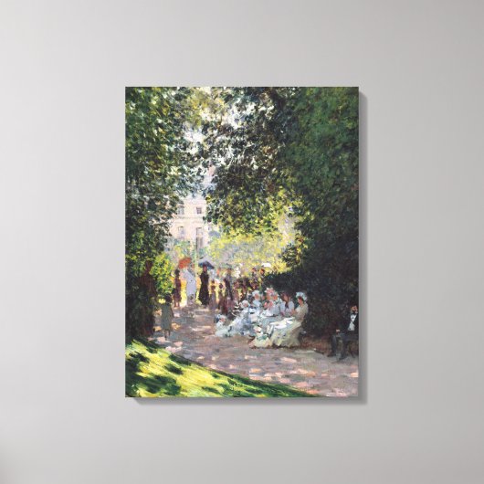 Claude Monet | Der Parc Monceau Leinwanddruck (Vorderseite)