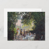 Claude Monet | Der Parc Monceau Postkarte (Vorne/Hinten)