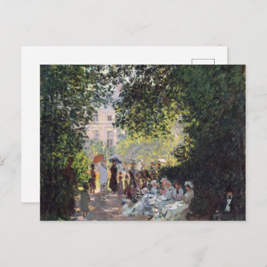 Claude Monet | Der Parc Monceau Postkarte (Vorne/Hinten)