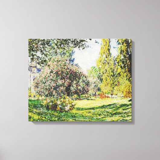 Claude Monet - Der Park Monceau Leinwanddruck (Vorderseite)