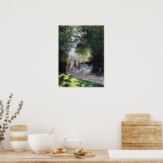 Claude Monet Der Park Monceau Poster (Küche)