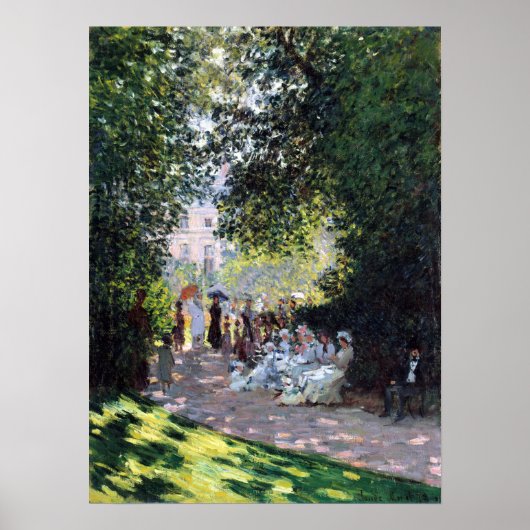 Claude Monet Der Park Monceau Poster (Vorne)