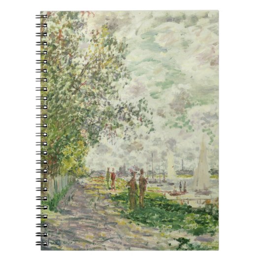 Claude Monet | der Riverbank bei Gennevilliers Notizblock (Vorderseite)