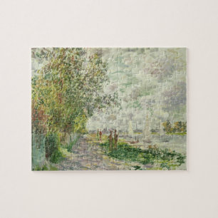 Claude Monet   der Riverbank bei Gennevilliers Puzzle