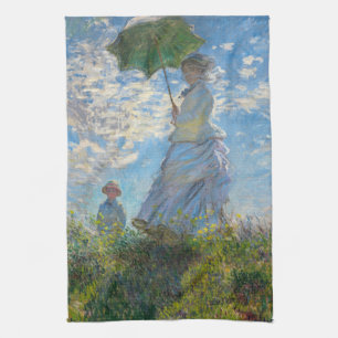 Claude Monet - Der Spaziergang, Frau mit Sonnensch Geschirrtuch