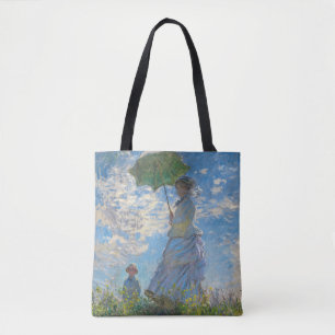 Claude Monet - Der Spaziergang, Frau mit Sonnensch Tasche