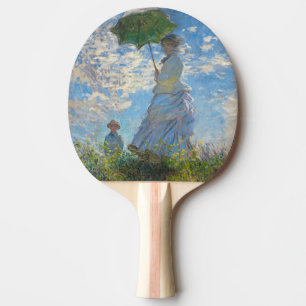 Claude Monet - Der Spaziergang, Frau mit Sonnensch Tischtennis Schläger