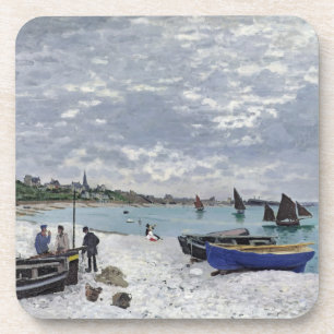 Claude Monet   der Strand bei Sainte-Adresse Getränkeuntersetzer