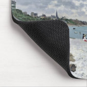 Claude Monet | der Strand bei Sainte-Adresse Mousepad (Ecke)