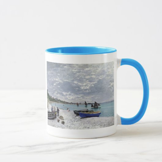 Claude Monet | der Strand bei Sainte-Adresse Tasse (Rechts)