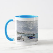 Claude Monet | der Strand bei Sainte-Adresse Tasse (Links)