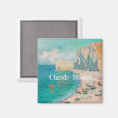 Claude Monet Der Strand und die Falaise d'Or Magnet (Vorderseite/Rückseite)