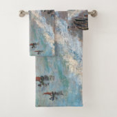 Claude Monet - Der Strand von Etretat Badhandtuch Set (Insitu)
