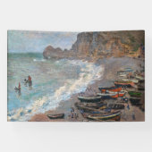 Claude Monet - Der Strand von Etretat Banner (Horizontal)