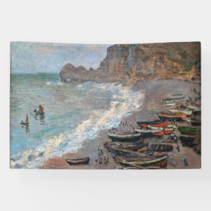 Claude Monet - Der Strand von Etretat Banner